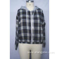 Women's flannel plaid jacket